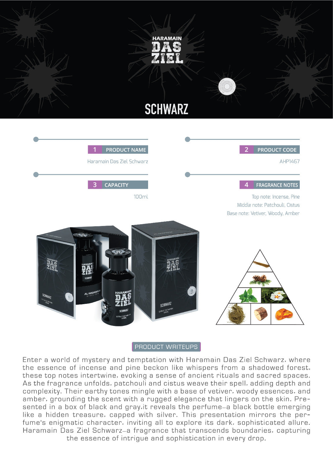 Al Haramain Das Ziel Schwarz Extrait De Parfum 100ml